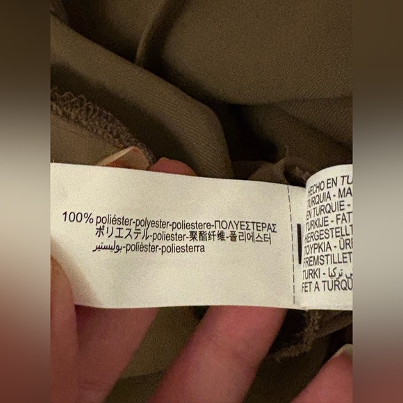 Zara Olive Green Shoulder Pad Midi Dress – Size Small – Ref. 3897/162 - Picture 14 of 14